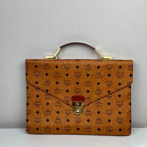 SOLD MCM Visetos Monogram Briefcase Vintage